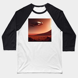 Starship Landing Baseball T-Shirt